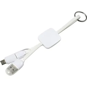 Portachiavi Personalizzato con Cavo USB a Forma di Barile, Gadget Promozionali Personalizzati - Product Image 1