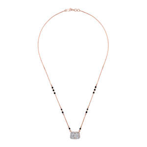 สร้อยคอจี้เพชรทองคำ 18k ดีไซน์แฟนซีแปลกตา - Product Image 3