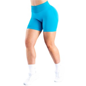 Shorts de sport pour femmes de haute qualité, respirants, en spandex, pour l'entraînement, le yoga, la course à pied, séchage rapide, fermeture à cordon, personnalisable - Product Image 1