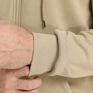 Sweat-shirt à capuche pour homme de marque OEM, lourd, 100% coton molletonné, taille plus, coupe régulière, anti-rétrécissement, fermeture éclair, hiver - Product Image 2