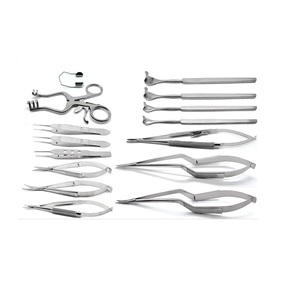 Ensemble d'instruments de forceps oculaires en acier inoxydable de haute qualité pour chirurgie, manuel - Product Image 3