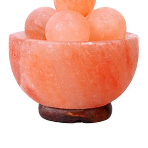 Cuenco de Sal del Himalaya con Cable USB y Regulador de Intensidad, Hecho a Mano, Tacto Real, Artesanía Orgánica Natural, Decoración para Fiestas y Bodas, Lámpara de Sal PK al por Mayor - Product Image 2