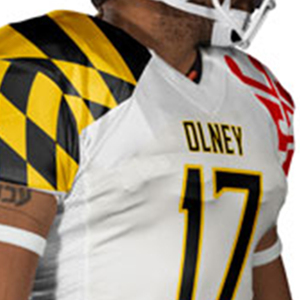 Sublimated Reinforced Stitching Super protection American Football Uniform Modern Vintage-style Bold Color Football Uniform - Product Image 3