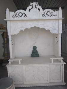 Templo de piedra de mármol tallado a mano para casa y oficina, ideal para reventa, adecuado para diseñadores de interiores y tiendas de casa - Product Image 2