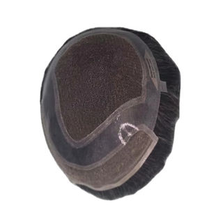 Toupet pour homme Taz Hair, perruque 100% cheveux humains, densité brute 60%-150%, cheveux indiens Remy, pièces imperméables, vague d'eau - Product Image 1