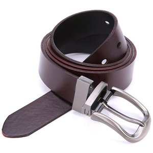 Gran oferta 100% cinturón de cuero genuino de piel de vaca diseñador clásico de lujo Reversible para hebilla longitud personalizada precio de fábrica - Product Image 1