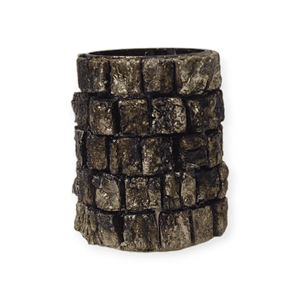 Antiguo rústico corteza textura mosaico vidrio de alta calidad hecho a mano por artesanos indios Hogar granja boda decoración vela tarro - Product Image 4