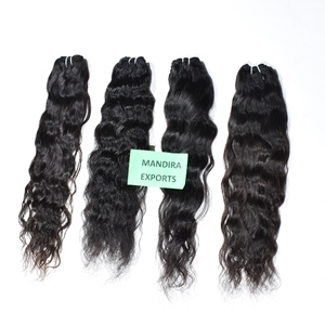 Paquetes de Cabello Humano Virgen Indio 100% Sin Procesar, No Remy, de 100g, con Frente de Encaje, Sin Enredos, Ondulado Profundo, con Cutícula, al por Mayor - Product Image 2
