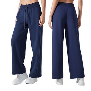 กางเกงวอร์มทรงบานพิมพ์ลายแฟชั่นสตรี สไตล์ไฮสตรีท เอวกลาง ยางยืด ปิดขอบเรียบ ดีไซน์ทันสมัย รุ่นใหม่ ปี 2025 - Product Image 1