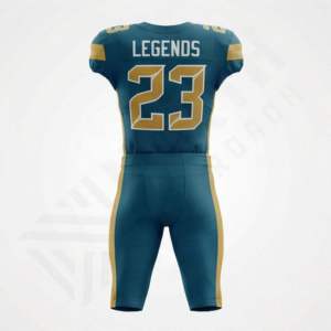 Maillot de football américain personnalisé en polyester unisexe pour adultes, entièrement sublimé, respirant, grande taille, manches courtes, pour entraînement et jeu - Product Image 2