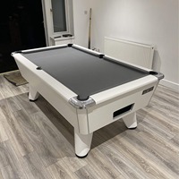 Table de billard snooker 9 boules, plateau en ardoise noire, bois massif, système de retour de balles en MDF 5M, usage commercial, personnalisable, durable