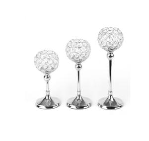 Copper Color Hammered Metal Crystal <b>Candle</b> Holder <b>Sets</b> of Three Home Center Copper Color Toned 3 Pieces Texture Metal Stand - Product Image 4