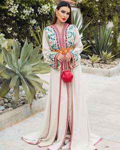 Kaftan marocain très élégant, robe décontractée faite à la main pour adultes, pour les fêtes, les mariages, le Ramadan et l'Aïd, nouvelle arrivée 2025 - Product Image 1