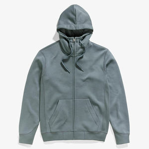 Nouveau design de sweat à capuche zippé personnalisé veste à épaules tombantes coupe ample en coton style surdimensionné - Product Image 1