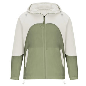 แจ็กเก็ตกันลมปรับแต่งกลางแจ้งและลำลองสไตล์วินเทจยาวกันลมและกันน้ำสำหรับฤดูร้อนย้อมสีธรรมดา - Product Image 3