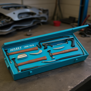 Ensemble d'outils pour carrosserie et ailes Hazet, 10 pièces, outils métalliques dans une boîte à outils - Product Image 3