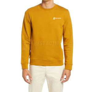 Sudadera polar de algodón ligero hecha en Pakistán para hombre, patrón sólido, poliéster teñido liso/algodón para la temporada de invierno - Product Image 2