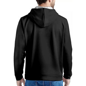S22 sweat à capuche pour hommes de haute qualité Custom Essentials 100% coton lâche tissu épais sweat à capuche porter avec lettre imprimée - Product Image 2