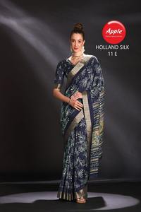 ผ้าส่าหรีผ้าไหมแบบพรีเมี่ยมที่เข้าได้กับคอลลาร์สำหรับผ้าม่านและดีไซน์หรูหราส่าหรีผ้าไหมฮอลแลนด์ - Product Image 5