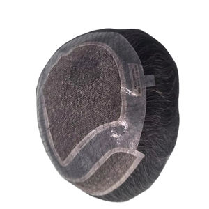 Peluca de Cabello Humano Virgen Remy Indio, Tupé con Ondas Naturales, Trama Única para Prótesis Capilares de Encaje - Product Image 2