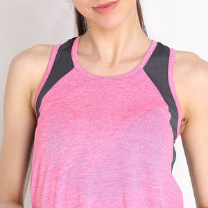 Camiseta sin mangas cómoda y transpirable de algodón/poliéster de 140 g para mujer, ropa deportiva informal, en stock - Product Image 4