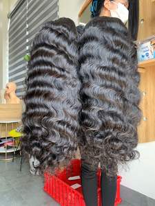 Perruque ondulée en cheveux humains vierges Remy vietnamiens, sans nœuds ni perte, trame simple, extensions Ocean, toutes couleurs, teintables - Product Image 4