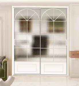 外部铝玻璃门免费简单法式门双面板防水法式门定制白色装饰现代