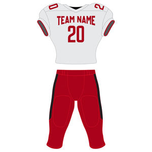 Ensemble de vêtements de football américain Slim Fit à séchage rapide Uniformes de sport respirants pour adultes/personnes âgées comprenant un maillot et un short - Product Image 6