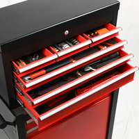 Armoire à outils roulante en acier SPCC robuste à 8 tiroirs, avec roues verrouillables, poignée ergonomique, design moderne pour garage et atelier