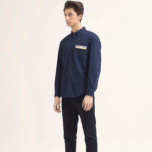 Camisa de algodón informal de alta calidad para hombre, transpirable, cómoda, de Color sólido con cuello levantado, hecha en Pakistán para la temporada de primavera - Product Image 3