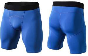 Pantalones cortos de compresión para gimnasio MMA de estilo callejero para hombre, respetuosos con el medio ambiente, algodón sublimado, licra, cintura elástica, logotipo de cierre - Product Image 4