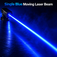 Proyektor Laser Blue Moving Head Efek Tirai Hujan Lampu Sorot Jarak Jauh untuk Lapangan Publik dan Toko