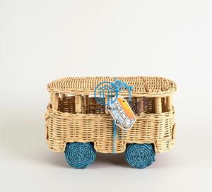 Cesta de regalo de Ramadán y Eid, caja de almacenamiento de coche de ratán tejida a mano para Gergean con accesorios de decoración festiva - Product Image 3