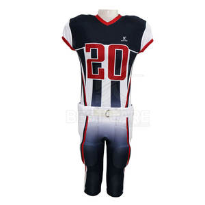 Uniformes de football américain personnalisés de haute qualité pour jeunes, tailles plus grandes, sublimation personnalisée, logo couleur personnalisé, chemises en polyester respirant - Product Image 3