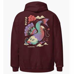 Sudadera con Capucha Extra Grande para Hombre y Mujer, 550 g/m², Bolsillo Canguro de Doble Cara, Colección de Invierno, Hecho en Pakistán, Tinte Liso, Alta Calidad - Product Image 3