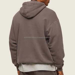 Sudaderas Extra Grandes para Hombre, Sudaderas de Algodón Orgánico con Capucha, Sudadera con Capucha de Forro Polar Personalizada para Hombre - Product Image 4
