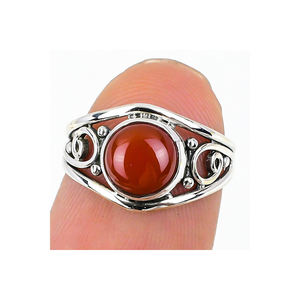 แหวนเงินแท้ทำมือ925เงินแท้เครื่องประดับวินเทจอัญมณีลาบราดอไรต์สำหรับงานแต่งงานงานวันเกิดงานปาร์ตี้ขายส่ง - Product Image 5