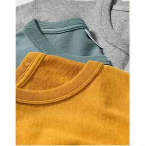 2025 camisetas lisas con logotipo impreso personalizado para hombre, camisetas de diseñador con bolsillo teñido liso, camisetas de nuevo diseño hechas a medida para hombre, camisetas de - Product Image 3