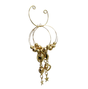 แท่นวางขวดไวน์สไตล์คลาสสิกทำด้วยมือเป็นจำนวนมากพร้อมแหวนประดับขวดด้วยลูกปัดสีทอง - Product Image 6