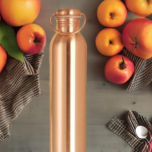 Bouteille d'eau en cuivre pur de 1000 ml, étanche, revêtement anti-corrosion, écologique pour l'eau bouillante, utilisation en extérieur - Vaisselle indispensable - Product Image 4