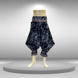 Intorn Casual <b>Harem</b> <b>Pants</b> 100% Cotton Lightweight Elastic Waist Closure Stretch Design Comfortable Travel Yoga Daily Use Stylish - Product Image 4