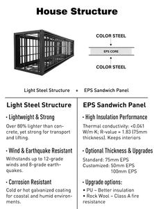 <span class=keywords><strong>Casa</strong></span> Prefabricada Maison modulaire moderne de 20 pieds Maison de conteneur portable Casas Prefabricadas Armable extensible à vendre - Product Image 5