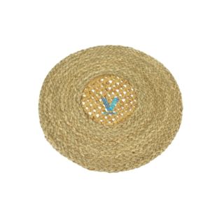 Vietrustic vaisselle faite à la main napperons tressés jacinthe d'eau napperon ensemble pour assiette de mariage servir - Product Image 5