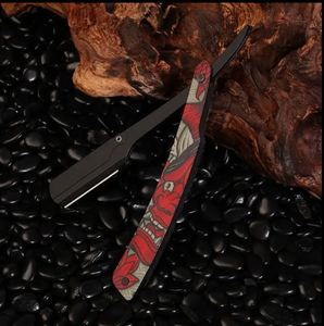 Maquinilla de afeitar de borde recto profesional para hombre, acero inoxidable de alta calidad con hoja afilada para afeitar y esquilar, grado Industrial - Product Image 3