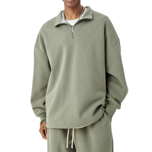 Sudadera de Cuello Redondo para Hombre, de Alta Calidad, Informal, con Logotipo Frontal, Diseño Sólido, Invierno, 100% Algodón, Personalizable, Transpirable, de Felpa - Product Image 6
