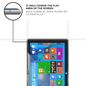 ฟิล์มกันรอยหน้าจอ ANTISHOCK สำหรับแท็บเล็ตออนดา วี 116 ดับเบิลยูที่มีความทนทานและการป้องกันที่ดีขึ้น - Product Image 4
