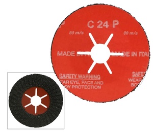 Disque abrasif lamellulaire semi-flexible Mm. 115x22 Grana 16 - Product Image 1