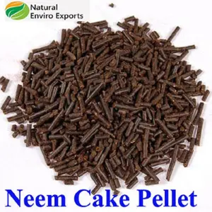 Granulés de poudre de tarte au neem pure certifiés organiques utilisés dans les fins agricoles