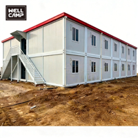 Maison modulaire détachable WELLCAMP, maison préfabriquée à deux étages, maison portable, solution de construction personnalisée directe d'usine