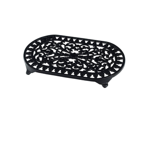 High Selling <b>Trivets</b> Premium Black Powder-Coated Iron <b>Trivet</b> Elegant Decorative Tabletop Protector for <b>Kitchen</b> & Dining <b>Trivets</b> - Product Image 5